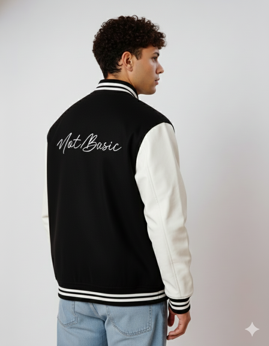 Not Basic Premium Varsity Jacket