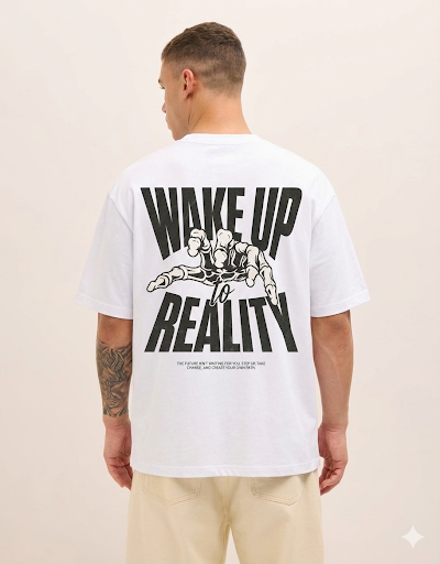 Wake Up Reality - Unisex Oversized Tee