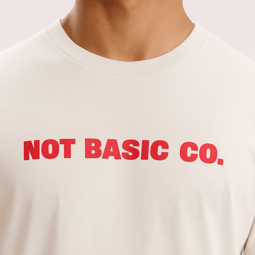 Unisex Oversized Off White T-Shirt – Streetwear Essential | Not Basic Co. - Not Basic Co.